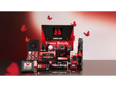 SHEGLAM 2024年ハロウィンコレクションに、漆黒な闇に舞う紅い蝶が織り成す『Crimson Butterfly Collection』が初登場！