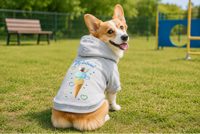 1点から作成可能！オリジナルプリント.jpに着脱しやすい犬用半袖パーカーが登場