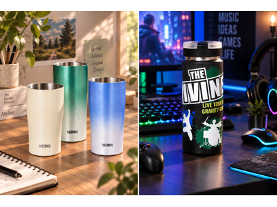 炭酸水筒＆サーモスタンブラーを1点から！オリジナルプリント.jpに4種ドリンクウェアが登場