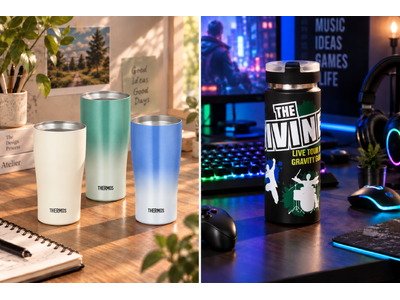 炭酸水筒＆サーモスタンブラーを1点から！オリジナルプリント.jpに4種ドリンクウェアが登場