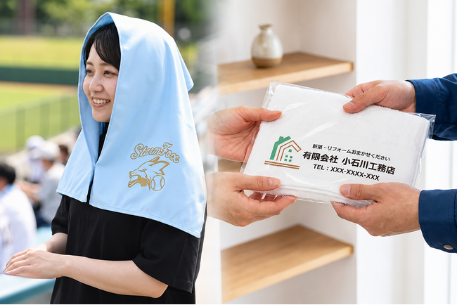 オリジナルプリント.jp、遮光UVカットタオルなど熱中症対策タオル4種を新ラインナップに追加