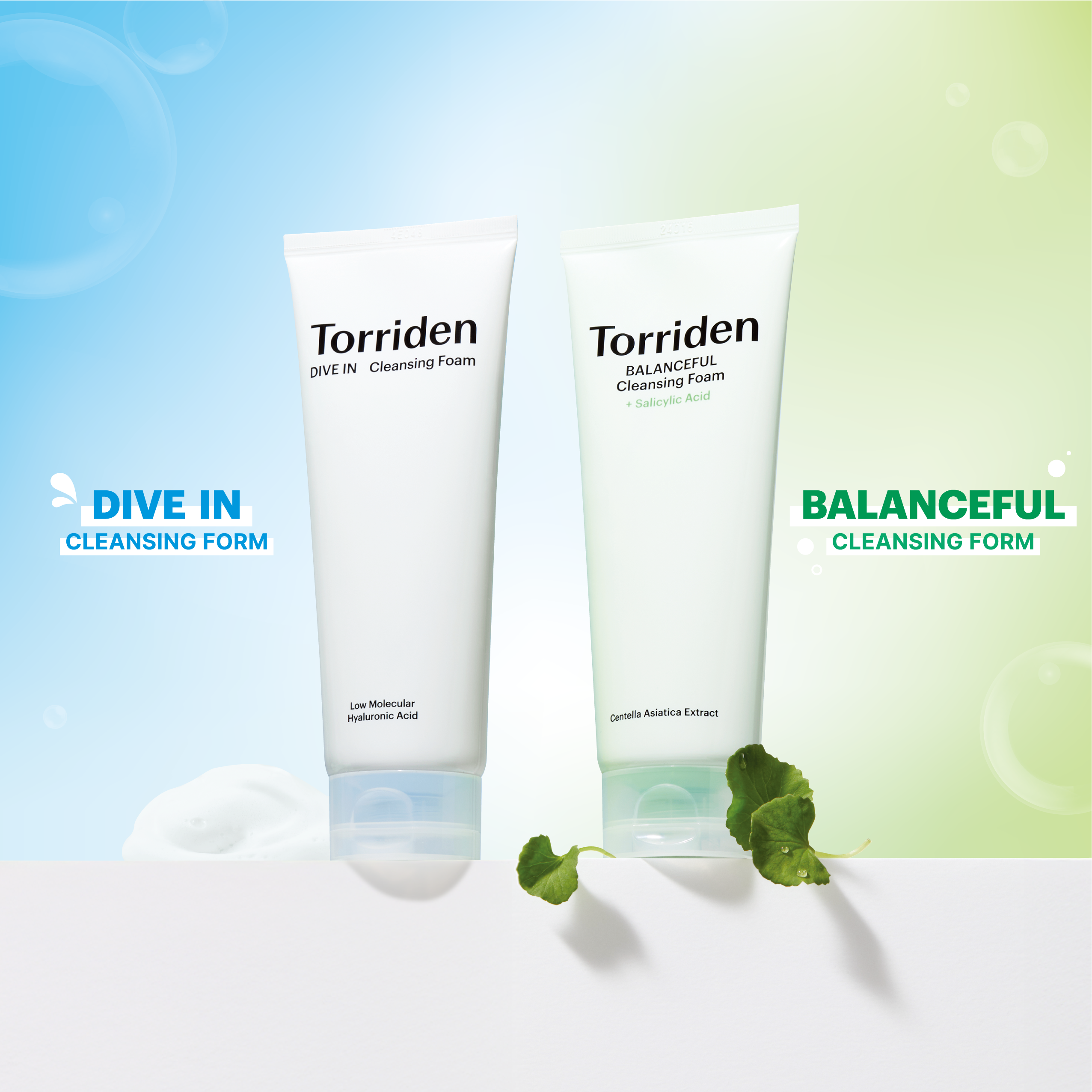 「Torriden（トリデン）」定番人気のダイブインシリーズ、バランスフルシリーズよりクレンジングフォーム2種新発売！