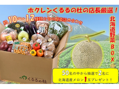 ＪＡタウンのショップ「ホクレン」でメロンがあたる「野菜ＢＯＸ」を発売！