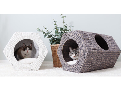 「ヤマソロ」ニャンとも楽しいカタチ♪ 置き方自由、遊んで眠れるペットハウス