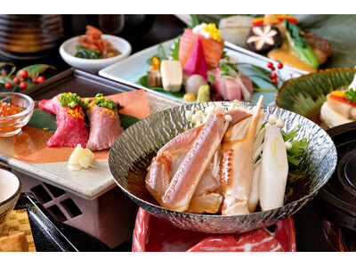 『恵那峡温泉ホテル ゆずり葉』恵那×北海道の美食コラボ企画！A5飛騨牛と“いくら×カニすき鍋”で味わう冬...