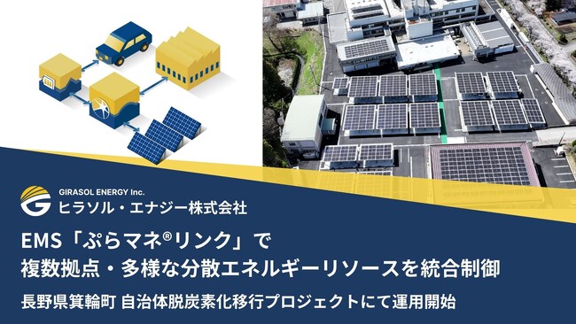 EMS「ぷらマネ(R)︎リンク」で複数拠点・異なるメーカーの分散エネルギーリソースを統合制御