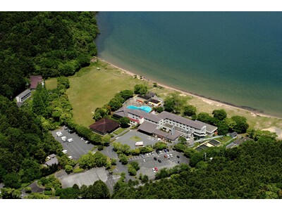 休暇村近江八幡の目の前！　琵琶湖湖東「宮ヶ浜水泳場」が７月１9日オープン　波打ち際まで芝生で快適、水質「ＡＡ」の湖水浴場