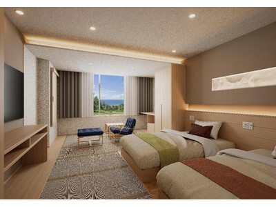 福井の伝統工芸をお部屋で体感　休暇村越前三国では、福井の伝統工芸を随所に使ったシャワー付き和洋室を 3月２５日にリニューアルオープン