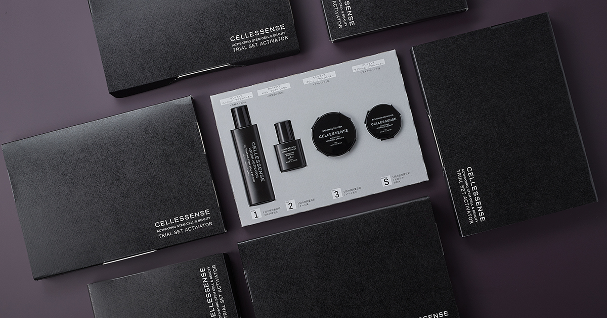 CELLESSENSE＞ヒト歯髄細胞順化培養液*配合のスキンケアアイテムを