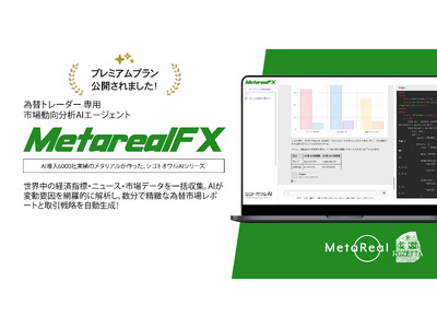 「速さ」か「精度」かジレンマを打破「Metareal フォレックス(Metareal FX)」プレミアムプラン7/17提供開始