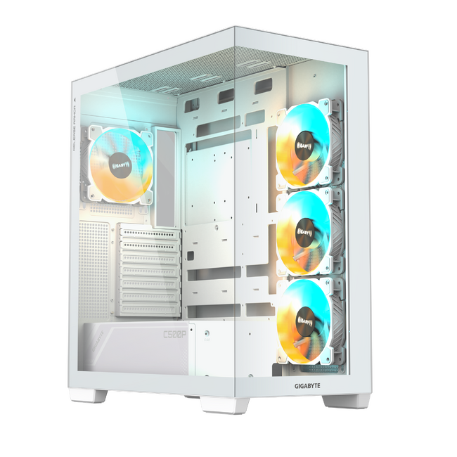 GIGABYTEより、ピラーレスデザインのPCケース「C500 PANORAMIC STEALTH ICE」発売