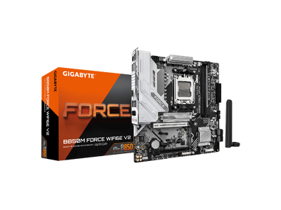 GIGABYTE���AAMD B850 �`�b�v�Z�b�g���� �h�X�p�� ���胂�f�� Micro-ATX �}�U�[�{�[�h�uB850M FORCE WIFI6E V2�v����