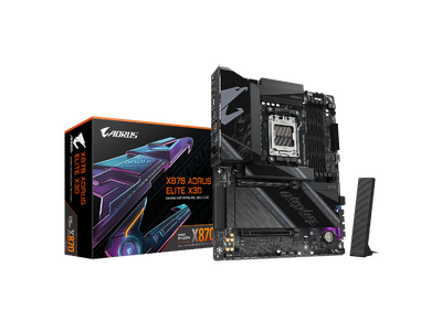 GIGABYTE���AAMD X870 �`�b�v�Z�b�g���� �h�X�p�� ���胂�f�� ATX �}�U�[�{�[�h�uX870 AORUS ELITE X3D�v����