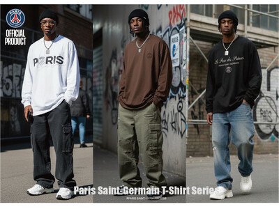 E-COMEGROUP���A�p���E�T���W�F���}���iPSG�j�̃A�C�R�j�b�N�ȃ��S��z�����ŐV�����OT�V���c�������[�X�I�I