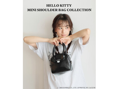 ハローキティの大人かわいいトレンドバッグが登場！「HELLO KITTY MINI SHOULDER BAG COLLECTION」が新発売