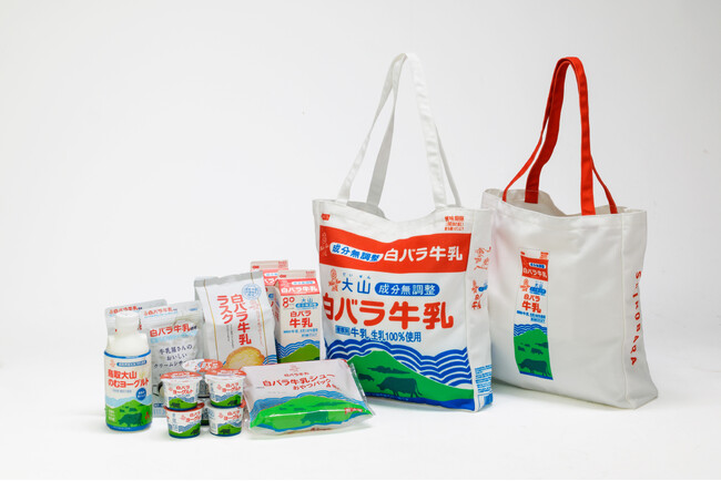 白バラ牛乳パックがそのままトートバッグになって登場!