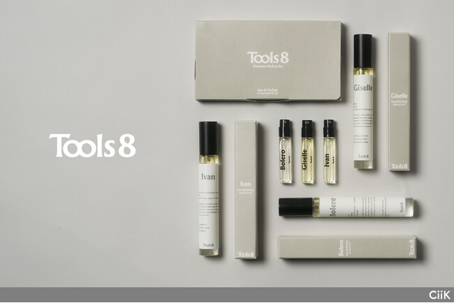 フレグランスブランド「Tools8」、六本木 蔦屋書店POPUP開催に合わせ、8mLミニサイズとディスカバリーセットを先行発売