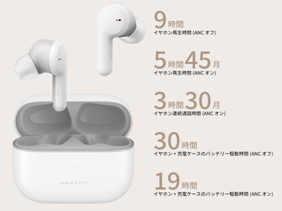 高度なヘルスモニタリング機能を備えた完全ワイヤレスイヤホン「Amazfit PowerBuds Pro」を9月13日（月）日本国内新発売