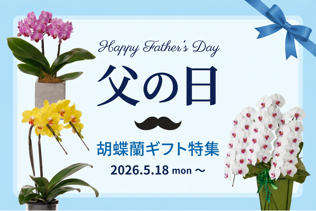 父の日胡蝶蘭ギフトを2026年5月18日～販売開始！｜胡蝶蘭専門サイトフラワースミスギフト