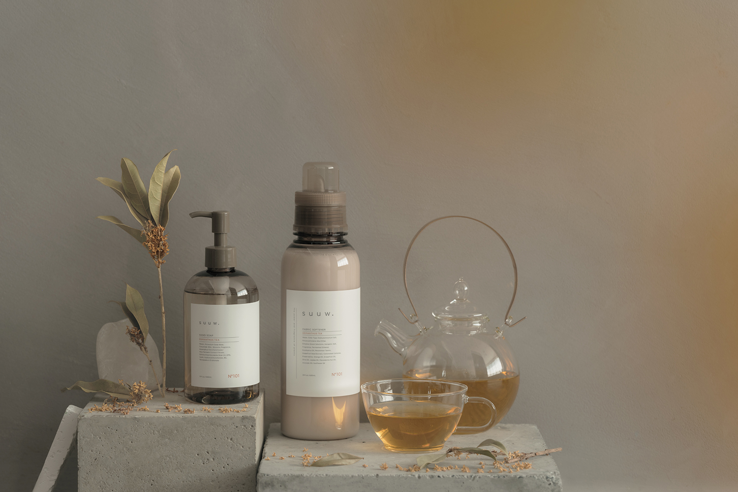 毎年大人気〈オスマンサスティー（金木犀×紅茶）〉の香りがsuuw.から数量限定販売！今年は柔軟剤に加え新たにハンドソープも新登場