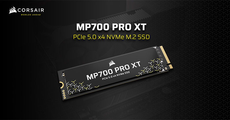 3D TLC NANDフラッシュを採用したPCIe 5.0対応NVMe M.2 SSD、CORSAIR社製「MP700 PRO XT」シリーズを発表
