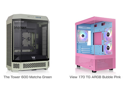 Thermaltake社製ミドルタワー型PCケース「The Tower 600 Matcha Green