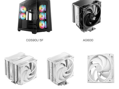 DeepCool社製、ピラーレスデザインのミドルタワー型PCケース「CG590U