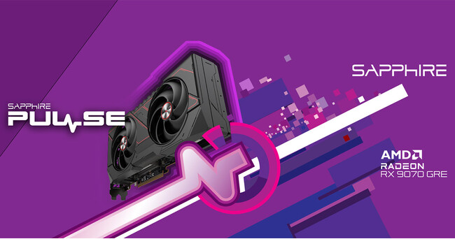 AMD RADEON(TM) RX 9070 GRE グラフィックスを搭載する、SAPPHIRE社製グラフィックボード「PULSE Radeon RX 9070 GRE GAMING OC 12GB」を発表