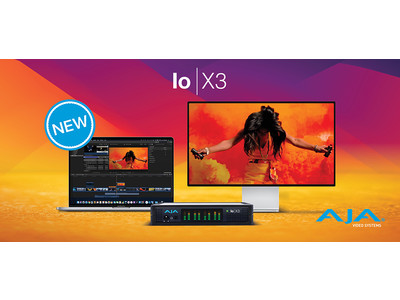 AJA 社、Thunderbolt(TM) 3 ビデオ I/O デバイス新製品 Io X3 を発表 