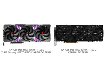 GeForce RTX 4070 Tiを搭載するPNY社製グラフィックボード2製品を発表