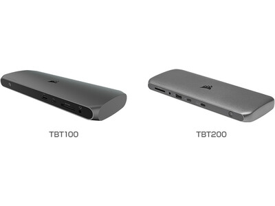 様々なデバイスをケーブル1本で接続可能なThunderboltドック、CORSAIR社製「TBT100」、「TBT200」を発表