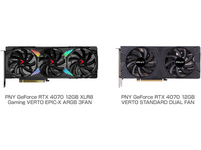 GeForce RTX 4070を搭載するPNY社製グラフィックボード2製品を発表