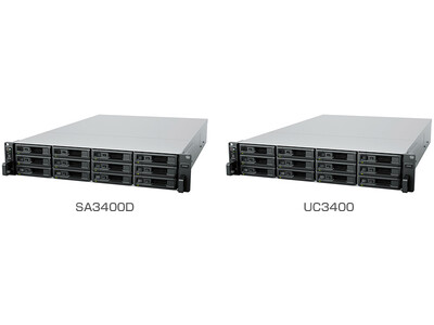 Synology社製、高い可用性を実現する2Uラックマウント型ストレージキット「SA3400D」、「UC3400」を発表