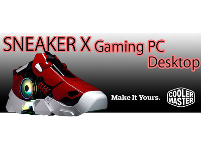 Cooler Master社製のスニーカー型PCケース「Sneaker X」を採用したオリジナルパソコンをオリオスペックにて予約開始