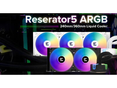 ZALMAN社製、デュアルブレードポンプとアドレサブルRGB LEDを搭載した水冷一体型CPUクーラー「Reserator5 Z ARGB」シリーズを発表