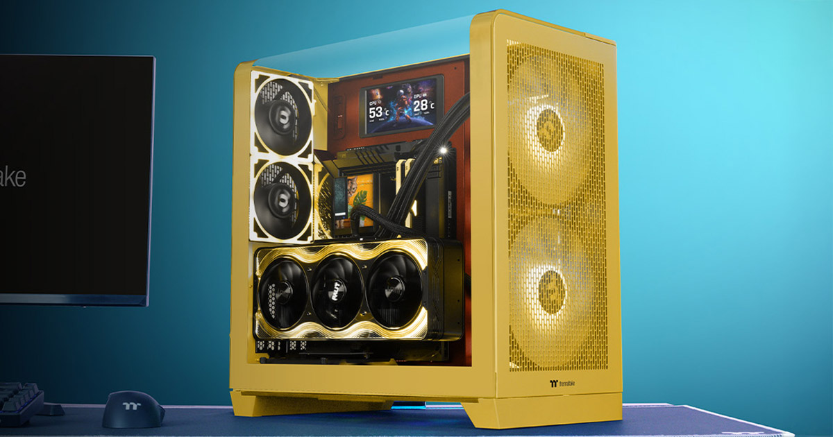 Thermaltake社製ミドルタワー型PCケース「View 390 Air」シリーズ、PWMファン「CT200 ARGB Sync」シリーズを発表