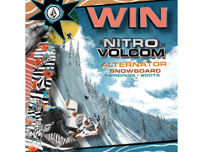 VOLCOM × NITRO の スノーボード３点セット を プレゼント！