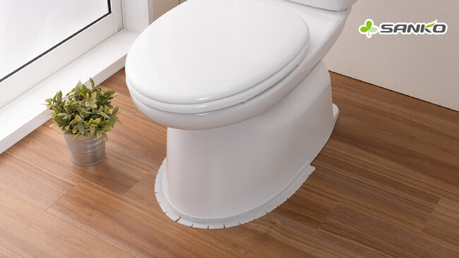 サンコー、トイレ用新商品「便器すきま ぴったりテープ」を10月2日に新発売