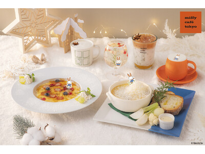 “ゆきあそび”をコンセプトにしたWinter限定メニューが登場「miffy cafe tokyo ～Playful Snow～」