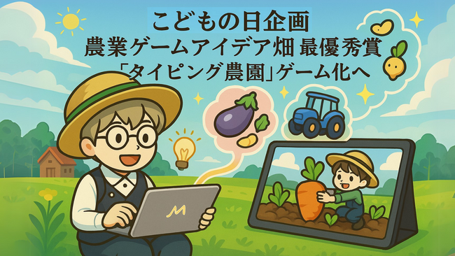 未来の農業ゲームの種、決定！こどもの日企画「農業ゲームアイデア畑」最優秀賞発表！