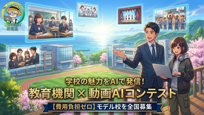 次世代クリエイターが学校の魅力をAIで表現。教育機関×動画生成AIプロモーションコンテスト、モデル校を全国募集