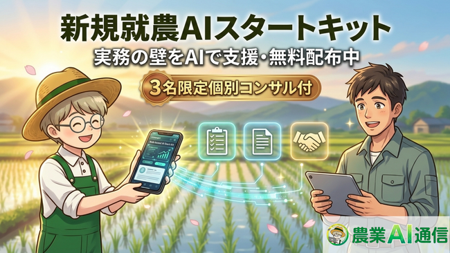農業AI通信、新規就農者向け特集を開始