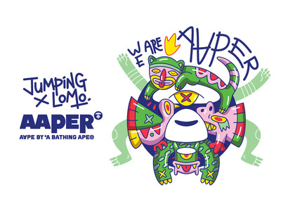 AAPE X JUMPING LOMO