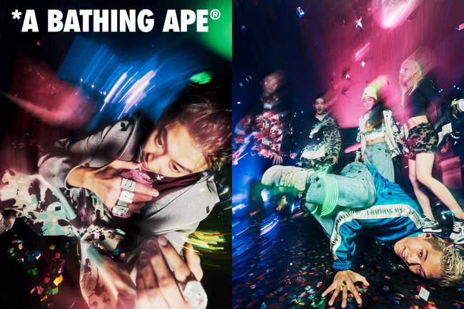 サブカルチャーと音楽にフォーカスしたBAPE(R)の最新コレクションが登場