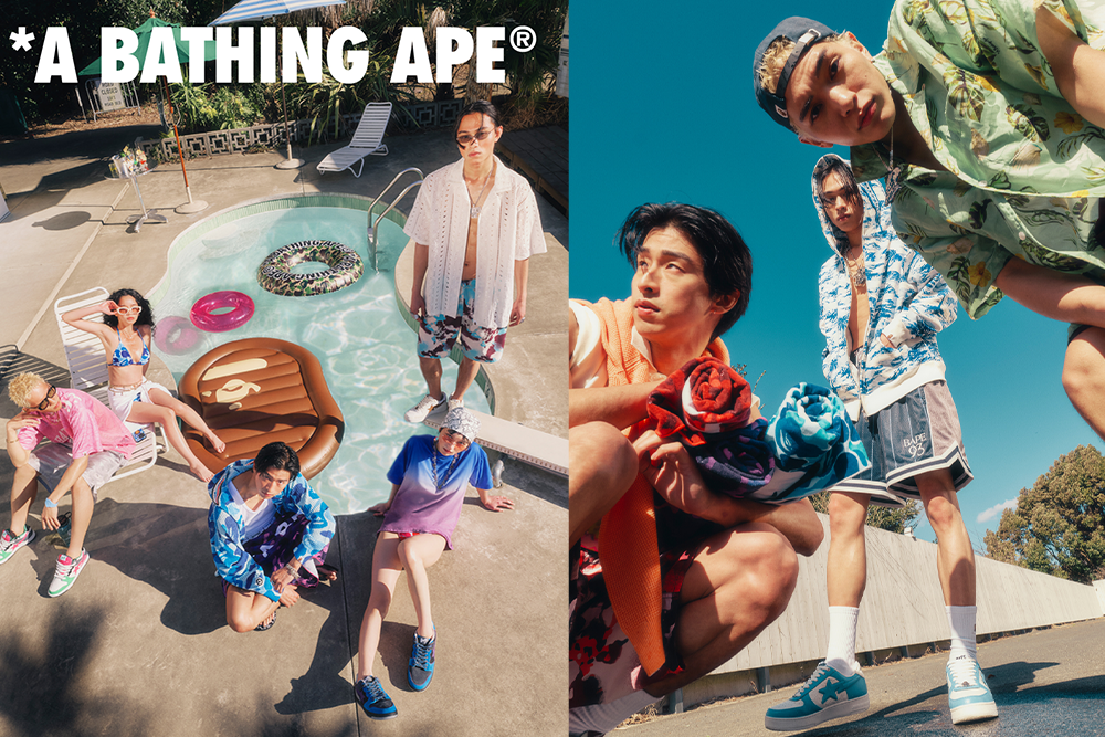 レイブカルチャーにインスパイアされたBAPE(R)のサマーコレクションが登場。
