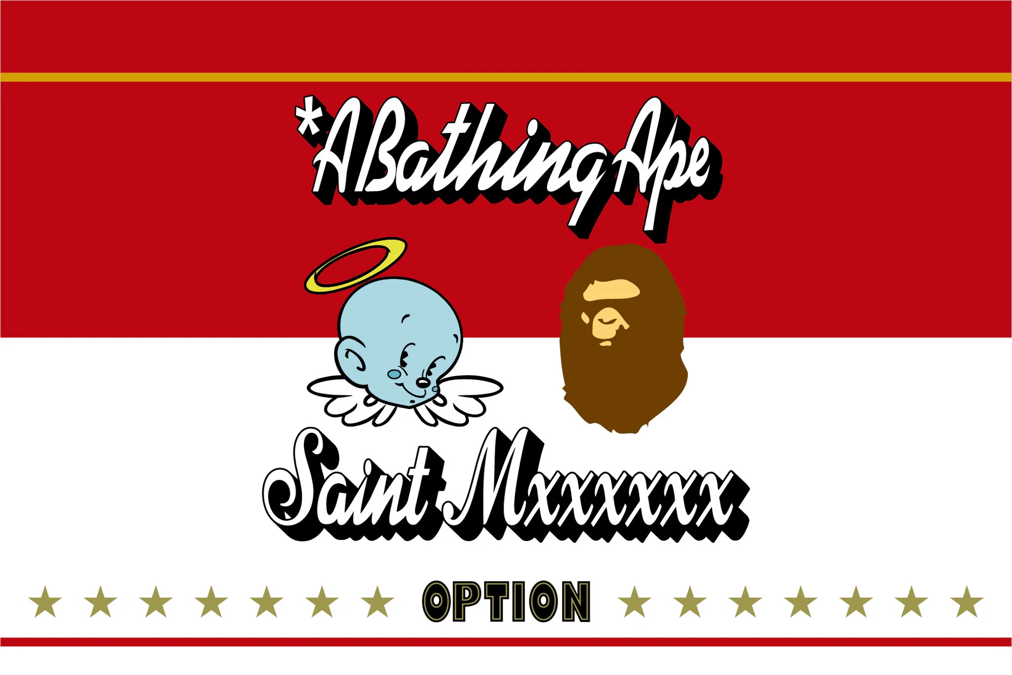 A BATHING APE(R) x (C)SAINT Mxxxxxx