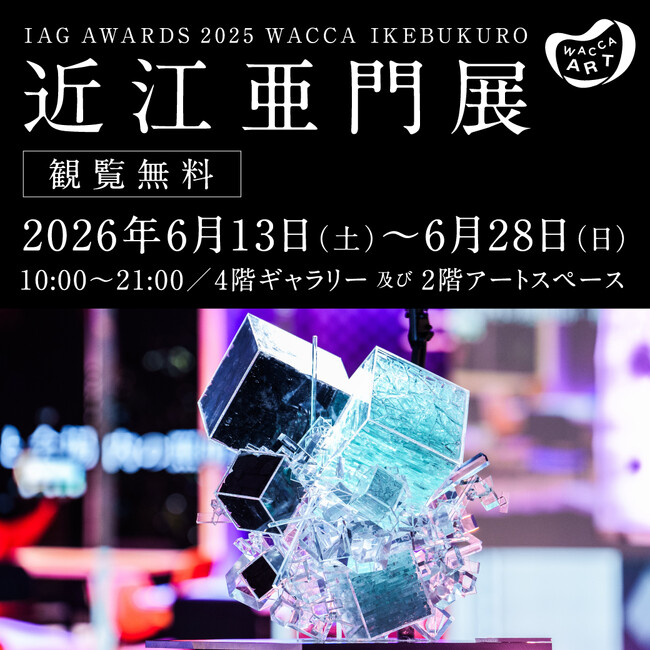 プレスリリース「IAG AWARDS 2025 WACCA IKEBUKURO賞 ❘ 近江亜門 展」のイメージ画像