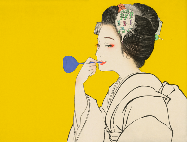 プレスリリース「日本画家 諫山宝樹 個展　-本歌取りの愉しみ-」のイメージ画像