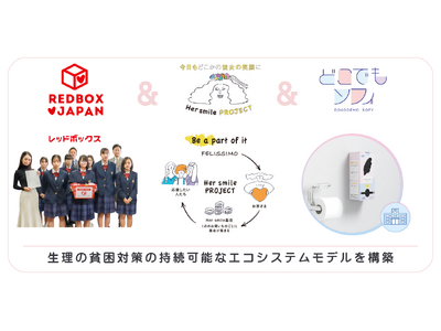 株式会社フェリシモ「Her smile基金」を活用し、ユニ・チャーム株式会社の『どこでもソフィ』を学校へ導入。レッドボックスジャパンが生理の貧困対策の持続可能なエコシステムモデルを構築