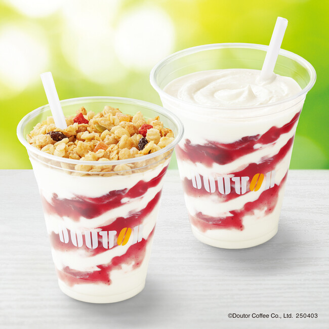 グラノーラヨーグルンが新登場！　ドトールコーヒーショップで4月3日より春の新商品をお届けします